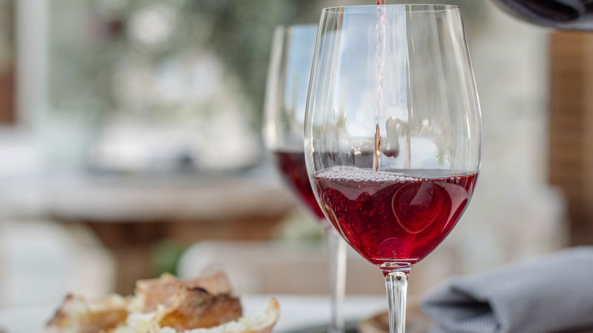 Wine and charcuterie board